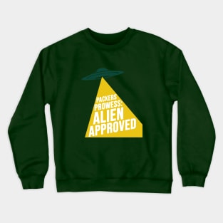 Packers Prowess : Alien Approved Crewneck Sweatshirt
